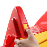 ZNTS Foldable Slide for Kids Indoor Outdoor Red and Yellow 92578