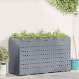 Wheelie Bin Storage for 3 Bins Light Grey 204 x 77.5 x 121.5 cm 3394749