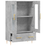 Highboard Concrete Grey 69.5x31x115 cm Engineered Wood 828288