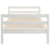 Bed Frame without Mattress White 80x200 cm Solid Wood Pine 821630