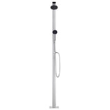 Garden Shower Silver Aluminium, Chrome Tall Modern 315943