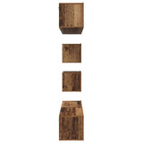 TV Cabinet Set Wall-mounted 6 pcs Old Wood Engineered Wood 3393159