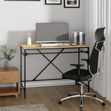 Desk Sonoma Oak 100x50x75 cm Engineered Wood and Iron 826720