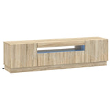 LED TV Cabinet Sonoma Oak Engineered Wood 897347