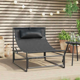 Garden Lounger Chair Anthracite 87x74x73 cm Steel and Textilene 42003022