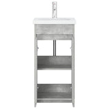 Bathroom Vanity with Sink Concrete Grey 42 x 40 x 84.5 cm 890771