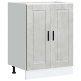 Kitchen Base Cabinet Porto Concrete Grey Engineered Wood 853921