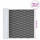 Boat Mat Harlequin Light Grey with Black 190 x 70 x 0.5 cm EVA 42008473