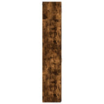 Slim Storage Cabinet Smoked Oak 50x42.5x225 cm Engineered Wood 3281305