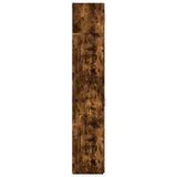 Slim Storage Cabinet Smoked Oak 50x42.5x225 cm Engineered Wood 3281305