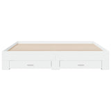 Bed Frame with Drawers without Mattress White 200x200 cm 3280356
