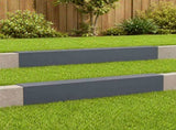 Garden Cover Profile 2 pcs 100 x 20 x 15 cm Steel Anthracite 8012980