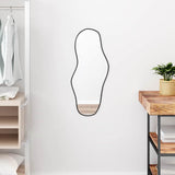 Wall Mirror Black 70x30 cm 348265
