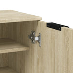 Shoe Cabinet Sonoma Oak 59x35x100.5 cm Engineered Wood 811442