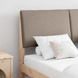 Upholstered Headboard Taupe 150 cm Solid Pine Wood 879282