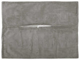 Cushion Cover 12 pcs HOUTEN Light Grey 40 x 40 cm Corduroy 916791