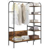 Clothes Rack Brown Oak 120 x 44 x 160 cm Engineered Wood 868447