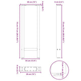 Console Table Legs Anthracite 2 pcs 38x cm Steel 4013298