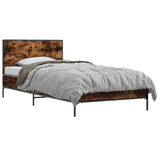 Bed Frame with Headboard Smoked Oak 80 x 200 cm Engineered Wood 8009108