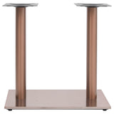 Bistro Table Leg Brass Stainless Steel 70x40x72 cm Industrial 325444