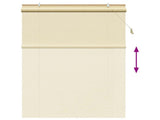 Roller Blind Natural 160 x 220 cm Bamboo 42039757