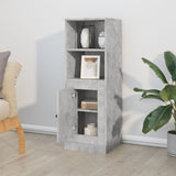 Highboard Concrete Grey 36x35.5x103.5 cm Engineered Wood 816324
