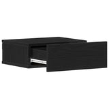 Floating Nightstands 2 pcs Black Oak 40x32x15 cm Engineered Wood 862417