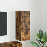 TV Wall Cabinet Smoked Oak 30 x 31 x 80 cm Engineered Wood 892299