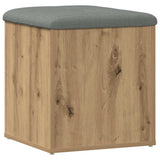 Storage Bench Artisan Oak 42x42x45 cm Engineered Wood 857614