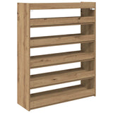 Shoe Rack Artisan Oak 80x25x100 cm Engineered Wood 859904