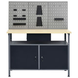 Workbench with Three Wall Panels 3053427