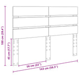 Headboard Black Oak Engineered Wood 887538