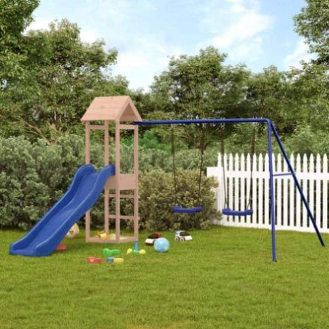 ZNTS Outdoor Playset Solid Wood Douglas 3155859