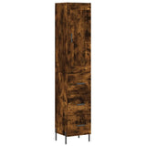 Highboard Smoked Oak 34.5x34x180 cm Engineered Wood 3200206