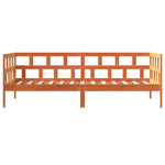 ZNTS Day Bed without Mattress Wax Brown 90x200 cm Solid Wood Pine 844408