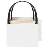 Bed with Tunnel 4 pcs White and Black Engineered Wood 3423574