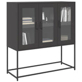 Sideboard Black 100.5x39x107 cm Cold-rolled Steel 853404
