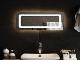 LED Bathroom Mirror Transparent 60 x 30 cm Tempered Glass 42045831