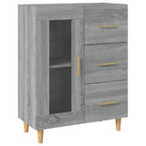 Sideboard Grey Sonoma 69,5x34x90 cm Engineered Wood 817364