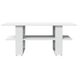 Coffee Table White 102x55x42 cm Engineered Wood 823261