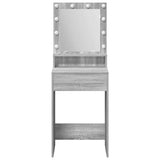 Dressing Table Grey Sonoma 50 x 41 x 135 cm Engineered Wood 865123