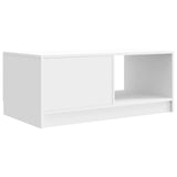 Coffee Table High Gloss White 90 x 50 x 37 cm Engineered Wood 895879