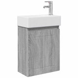 Bathroom Vanity Unit with Tap Grey Sonoma 45.5 x 25.5 x 84 cm 889497