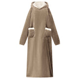 Blanket Hoodie Camel M Fleece and Flannel 42017187