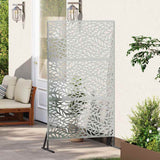 Privacy Screen Grey 100 x 50 x 180 cm Steel 868561