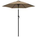 Garden Parasol Taupe 200x224 cm Aluminium 47207
