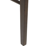 Dining Chair 2 pcs Dark Brown and Light Solid Rubber Wood 42020483