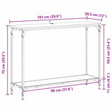 Console Table Old wood 101 x 30.5 x 75 cm Engineered wood 883516