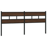 Replace Headboard Brown Oak 200 cm Steel and Engineered Wood 4017189