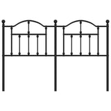 Headboard Black Steel Double Bed Durable Black Headboard 353471